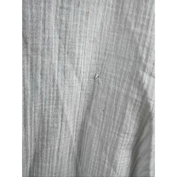 Eileen Fisher Jacket Womens Xl White Organic Cotton Gauze Kimono Open Front - Picture 7 of 7